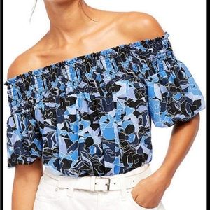 FREE PEOPLE | Technicolor Off the Shoulder Crop